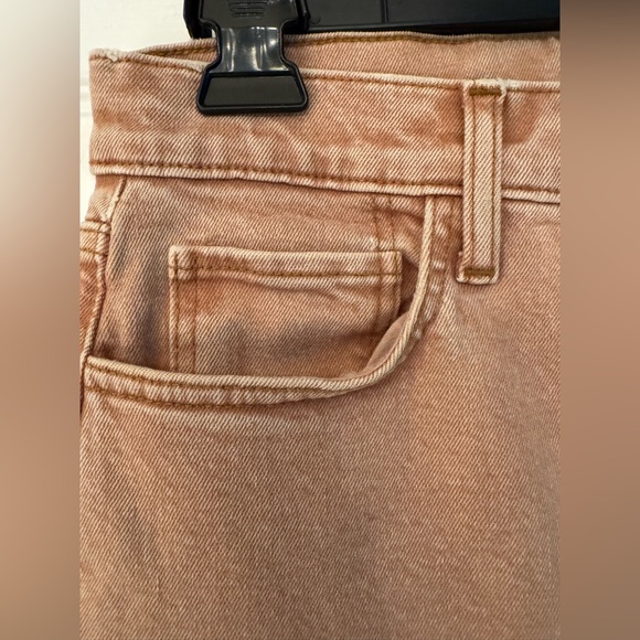 REDONE 70s Stove Pipe in Washed Khaki Skinny Jeans Women's Tan Jeans Size 26 - Picture 6 of 10
